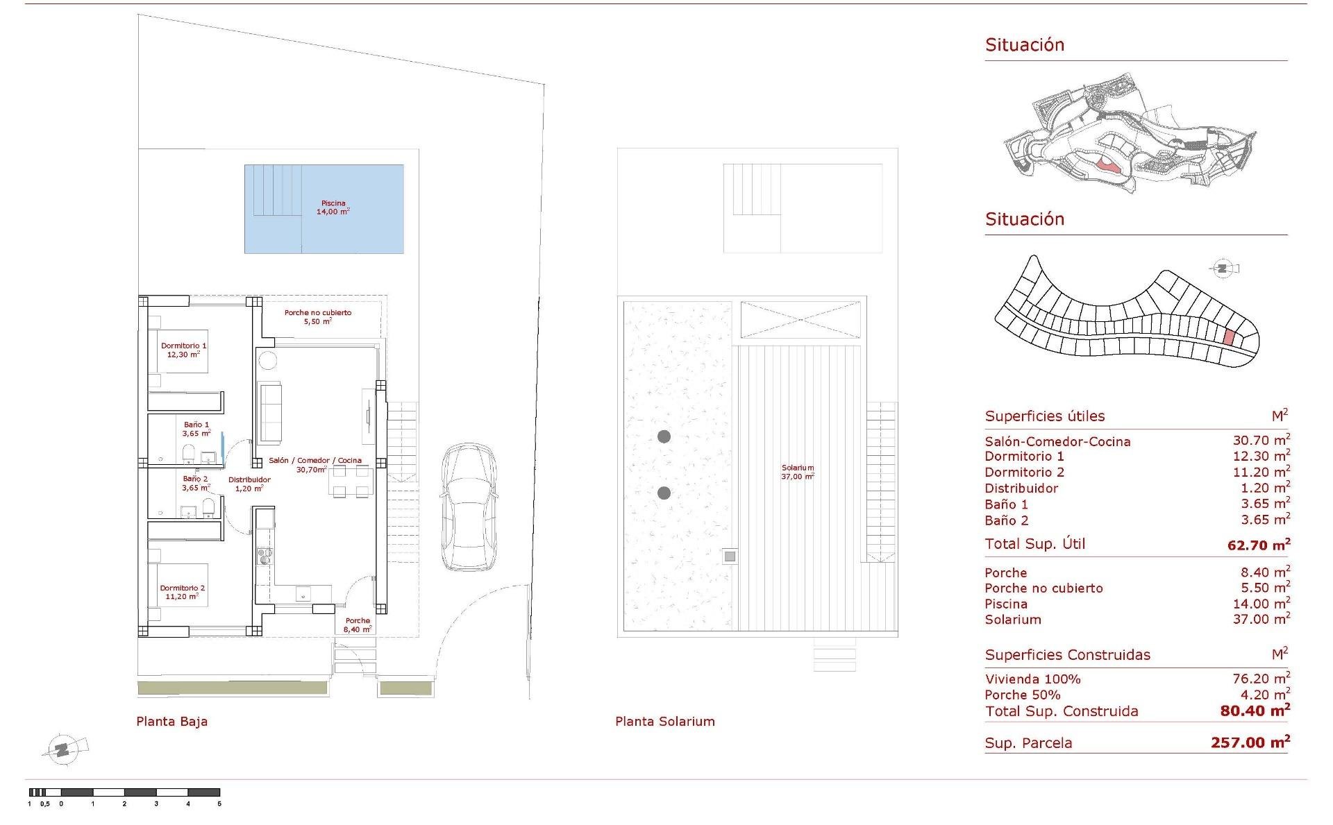 Villa a Fuente Alamo, Murcia, Spagna 2 camere da letto, 80 mq. N° 180632