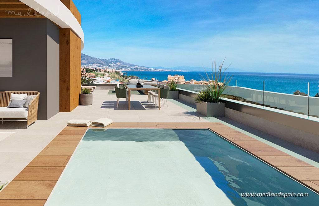 Wohnung in Mijas Costa, Malaga, Spanien 3 Schlafzimmer, 110 m2 Nr. 104905