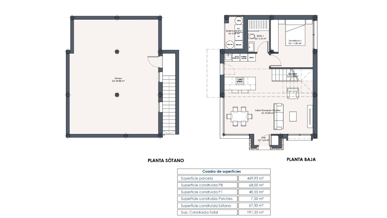 Villa in Laguna Azul, Ciudad Quesada, Alicante, Spagna 3 camere da letto, 116 mq. N° 52045