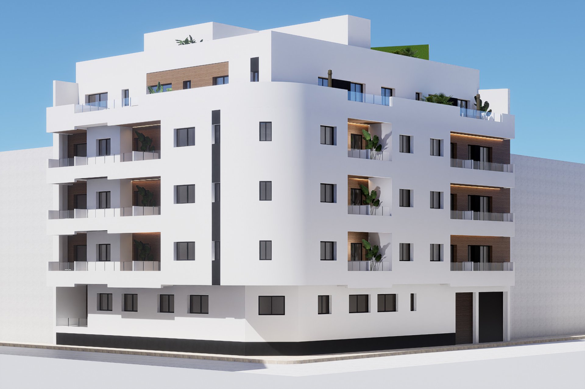Takvåning i Torrevieja, Alicante, Spanien 1 sovrum, 95 kvm. Nr. 193311