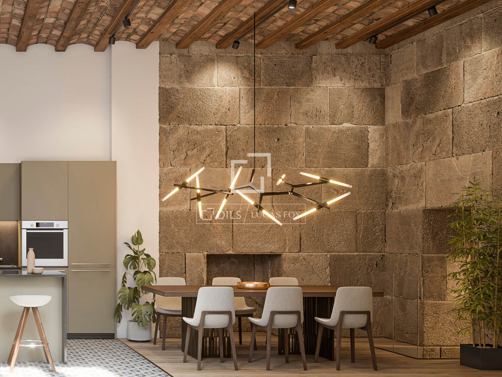 Huoneisto Barcelona, Espanja 2 makuuhuonetta, 41 m2 No. 160841