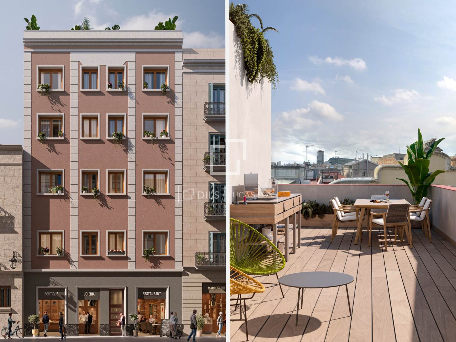 Huoneisto Barcelona, Espanja 2 makuuhuonetta, 41 m2 No. 160841