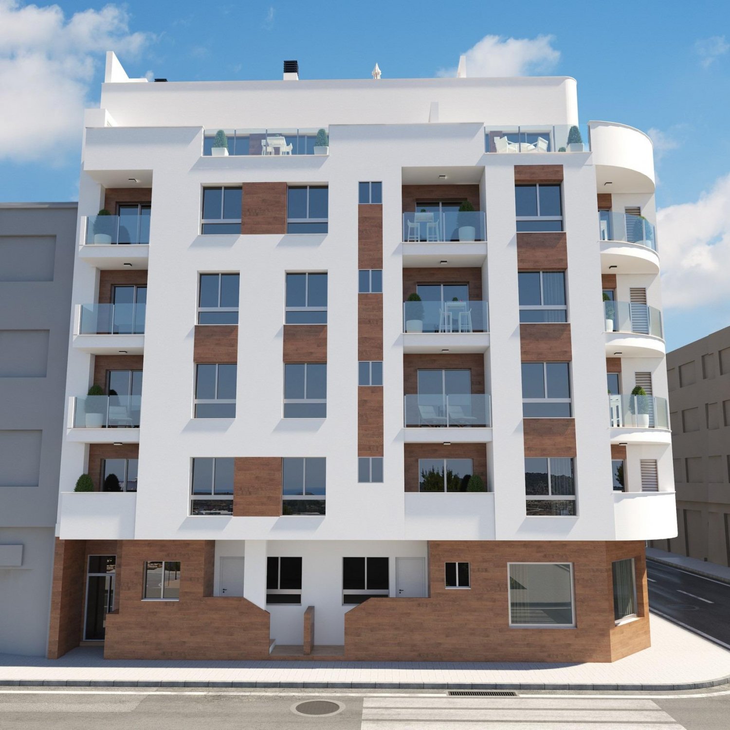 Lägenhet i Torrevieja, Alicante, Spanien 2 sovrum, 77 kvm. Nr. 103534