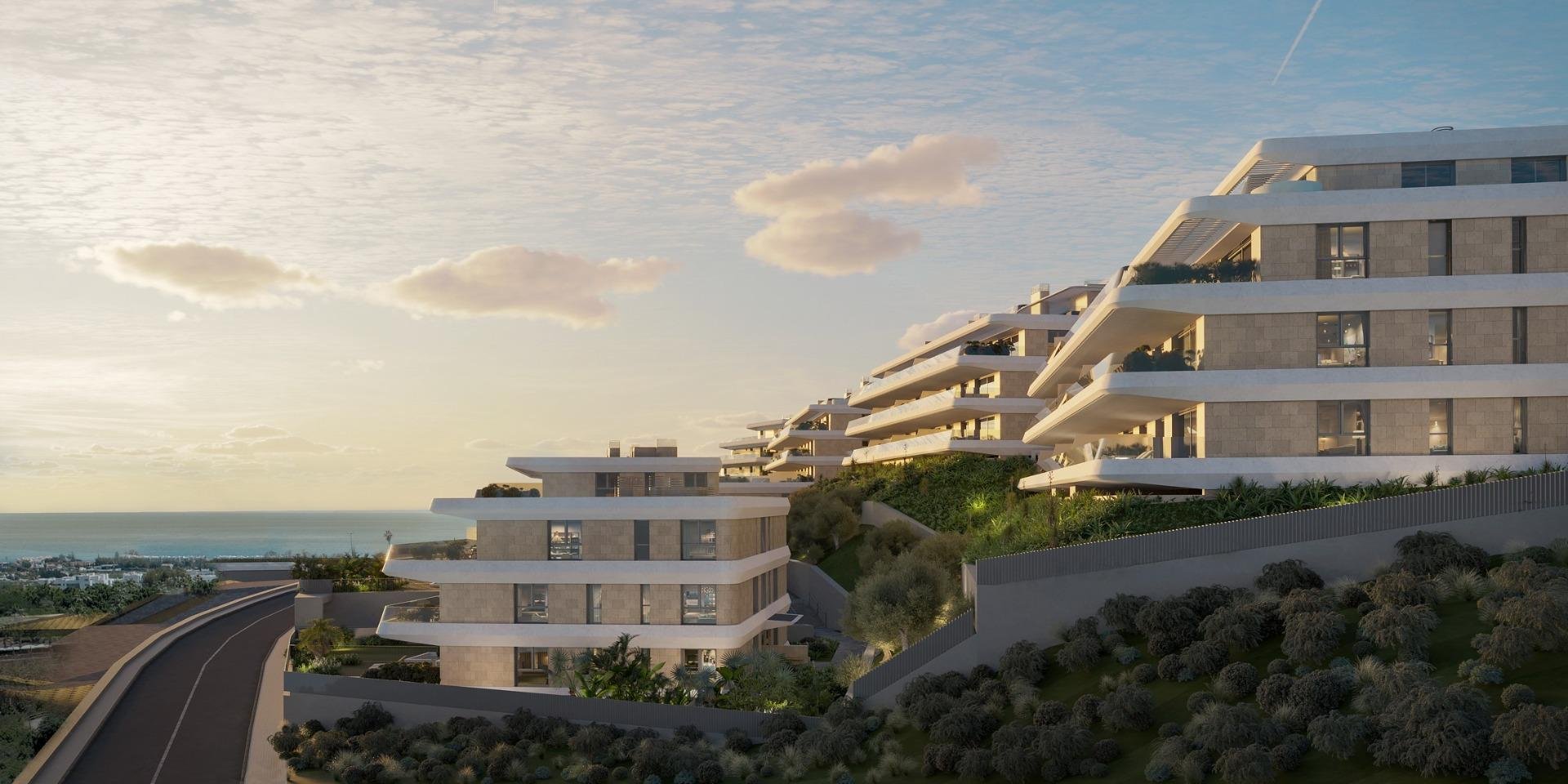 Takvåning i Estepona, Malaga, Spanien 2 sovrum, 138 kvm. Nr. 169544