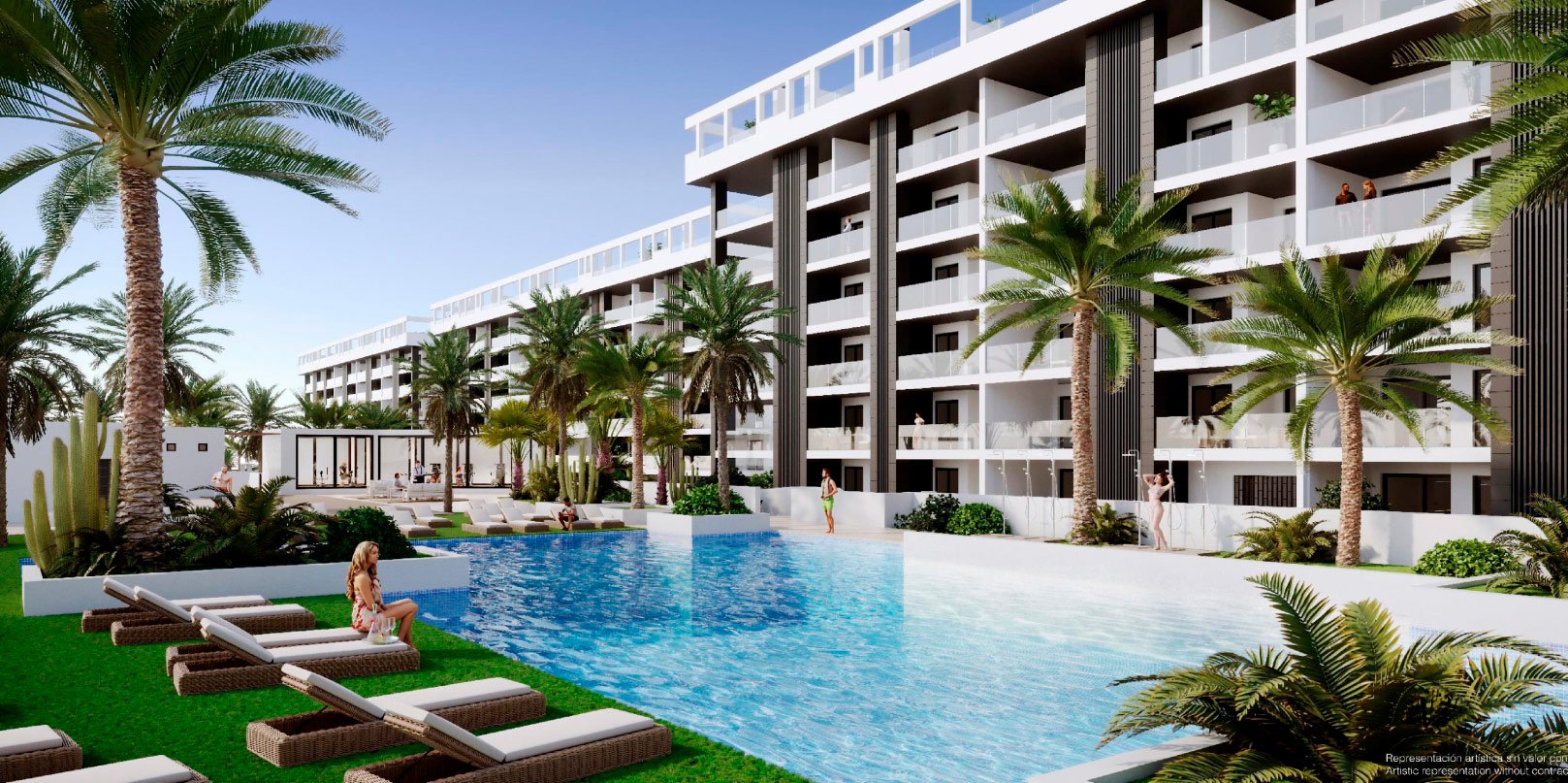 Appartamento a Torrevieja, Alicante, Spagna 3 camere da letto, 96 mq. N° 163346