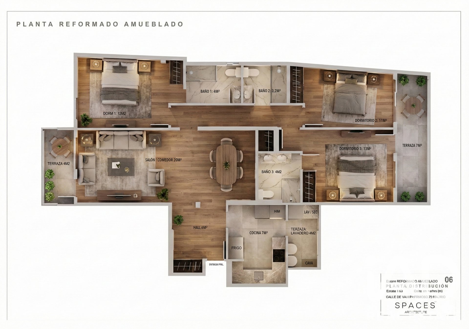 Huoneisto Madrid, Espanja 3 makuuhuonetta, 169 m2 No. 187607