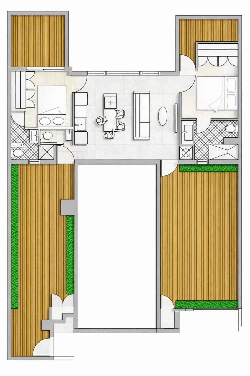 Penthouse w Madrid, Hiszpania 2 sypialnie, 130 mkw. nr 187604