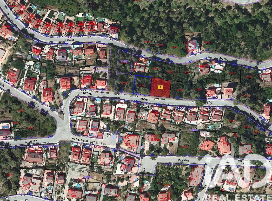 Zemes gabals Vallirana, Barcelona, Spānijā 587 m2 Nr. 184943