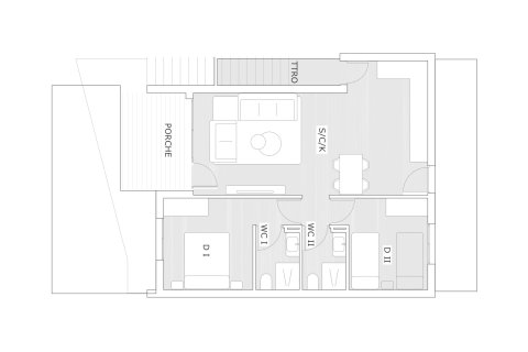 Layout 2 bedrooms, 86.79 sq.m. in HORIZON II in San Miguel de Salinas, Spain No. 171927