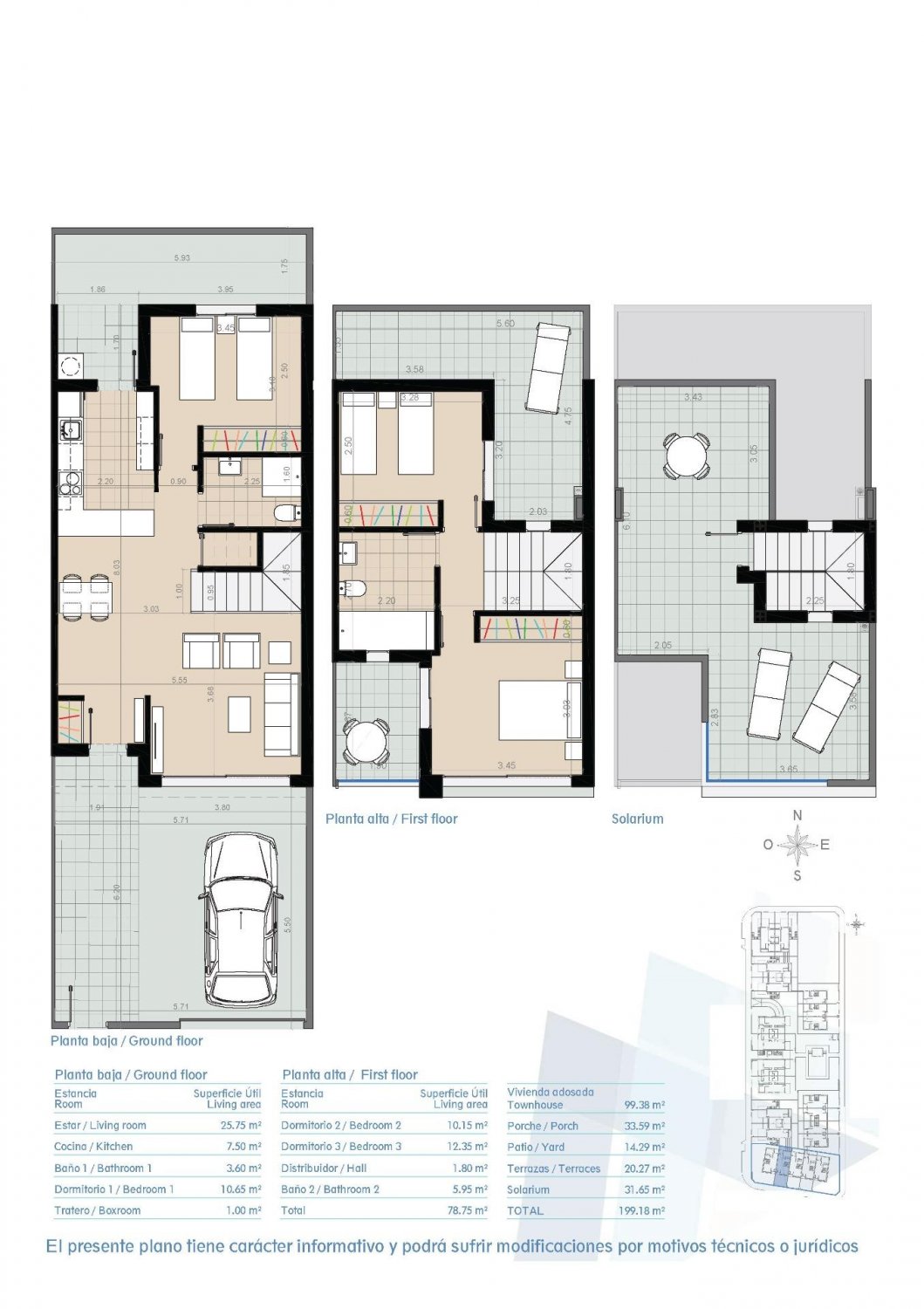 Townhouse à Pilar de la Horadada, Alicante, Espagne 3 chambres, 99 m2 No. 112733