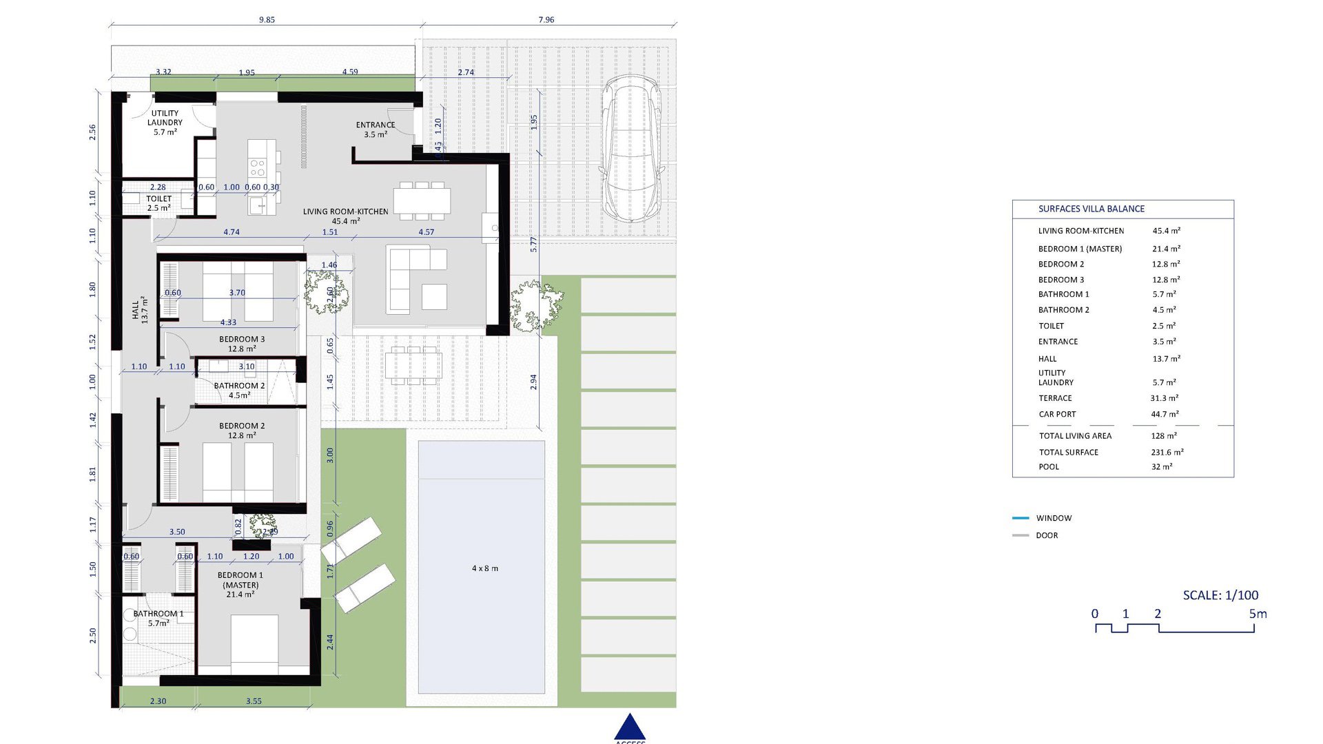 Villa à Murcia, Espagne 3 chambres, 128 m2 No. 67712