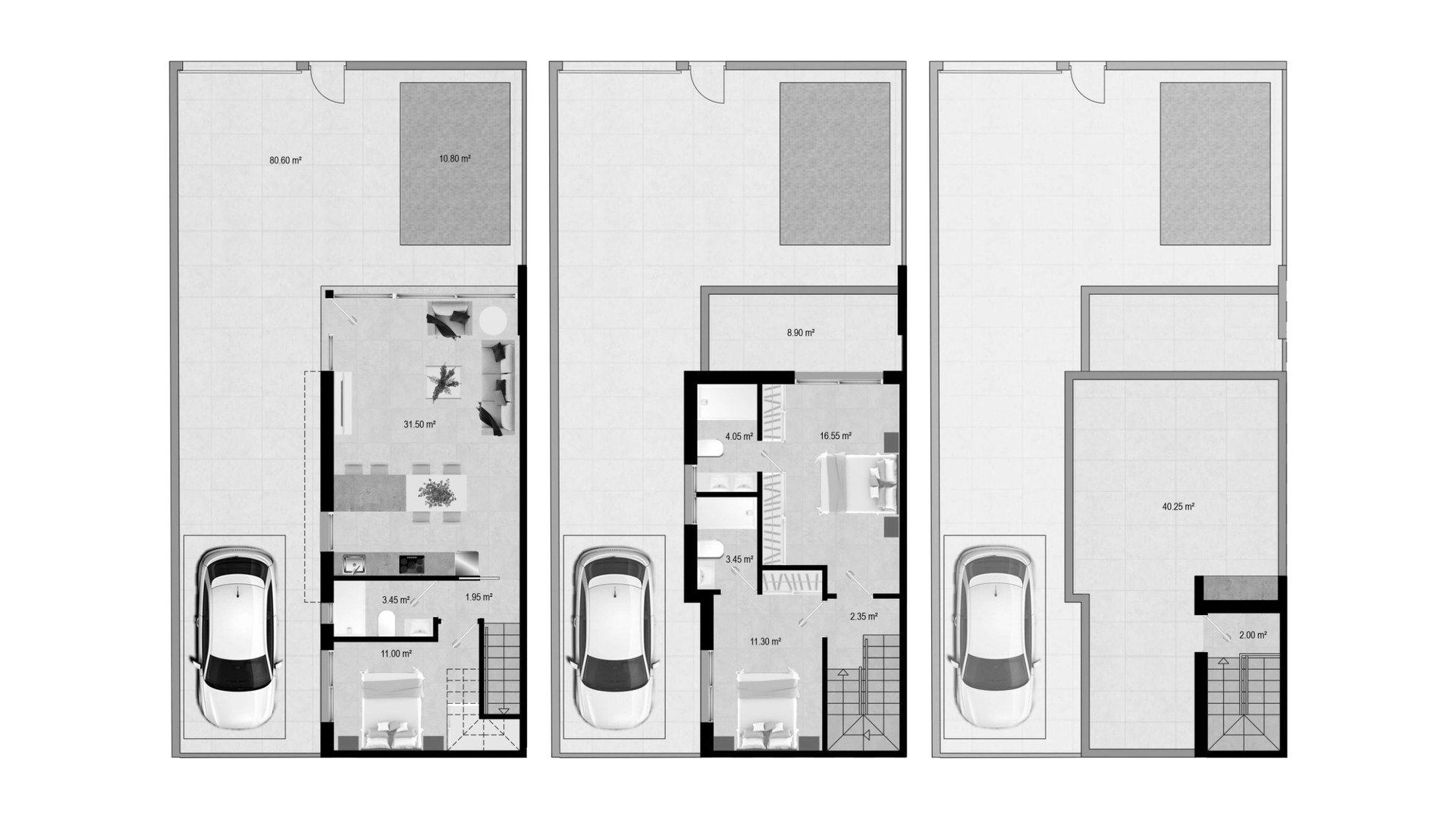 Townhouse in RESIDENCIAL CARMEN VI, Santiago de la Ribera, Murcia, Spanien 3 Schlafzimmer, 120 m2 Nr. 178348