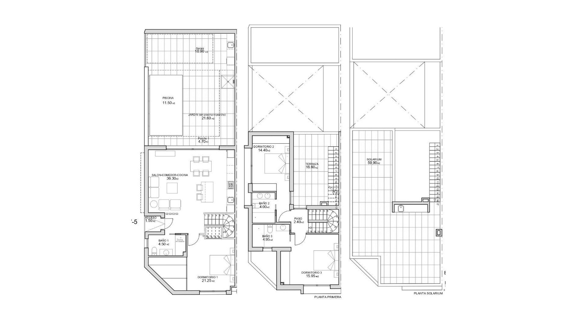 Casa adosada en RESIDENCIAL CARMEN VII, San Javier, Murcia, España 3 dormitorios, 137.75 m2 No. 178351