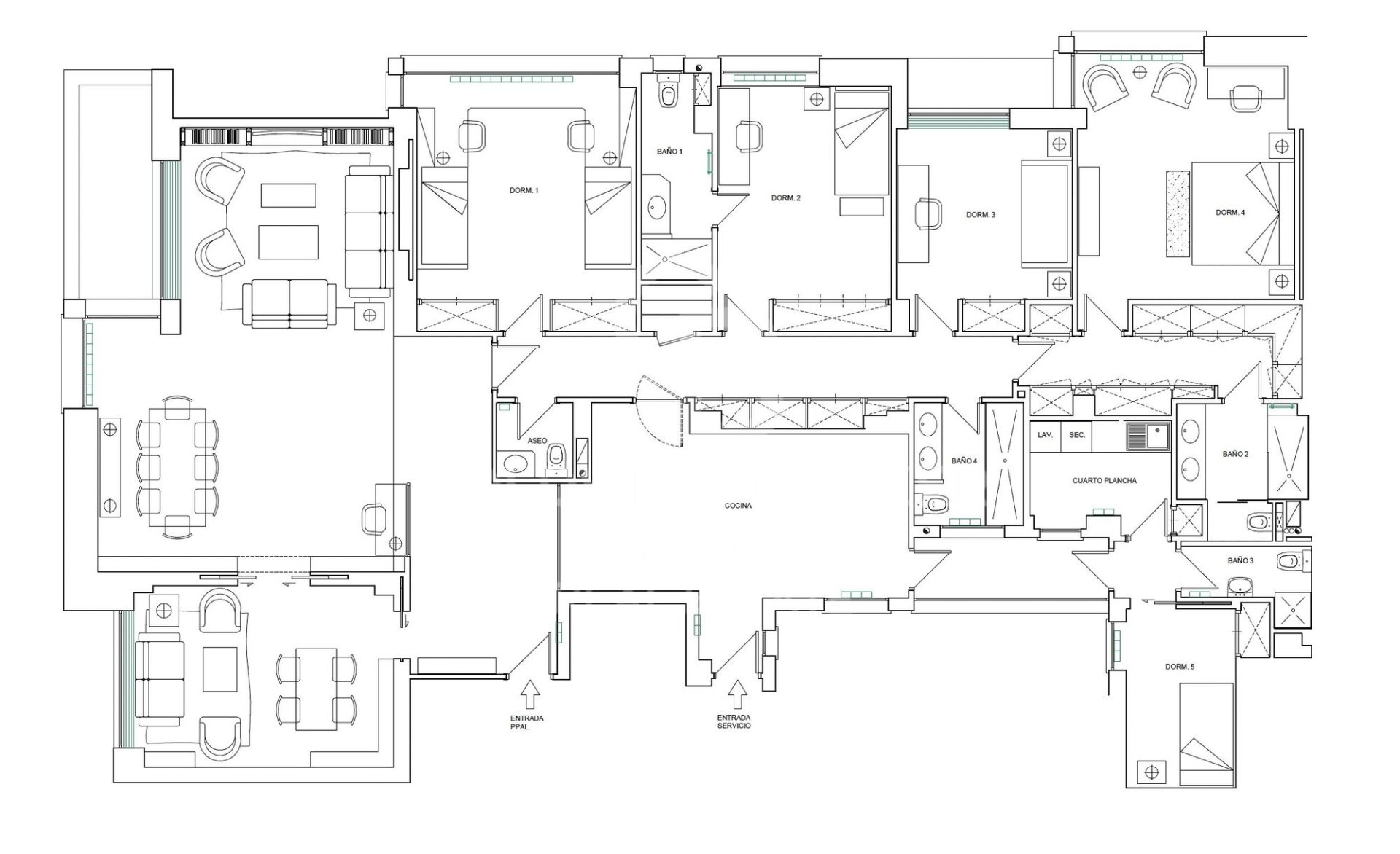 Apartment à Madrid, Espagne 5 chambres, 357 m2 No. 178822