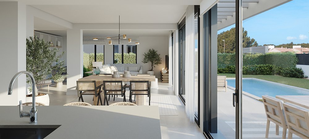 Villa en Llucmajor, Mallorca, España 4 dormitorios, 124 m2 No. 103882