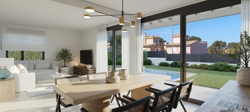 Villa en Llucmajor, Mallorca, España 4 dormitorios, 124 m2 No. 103882
