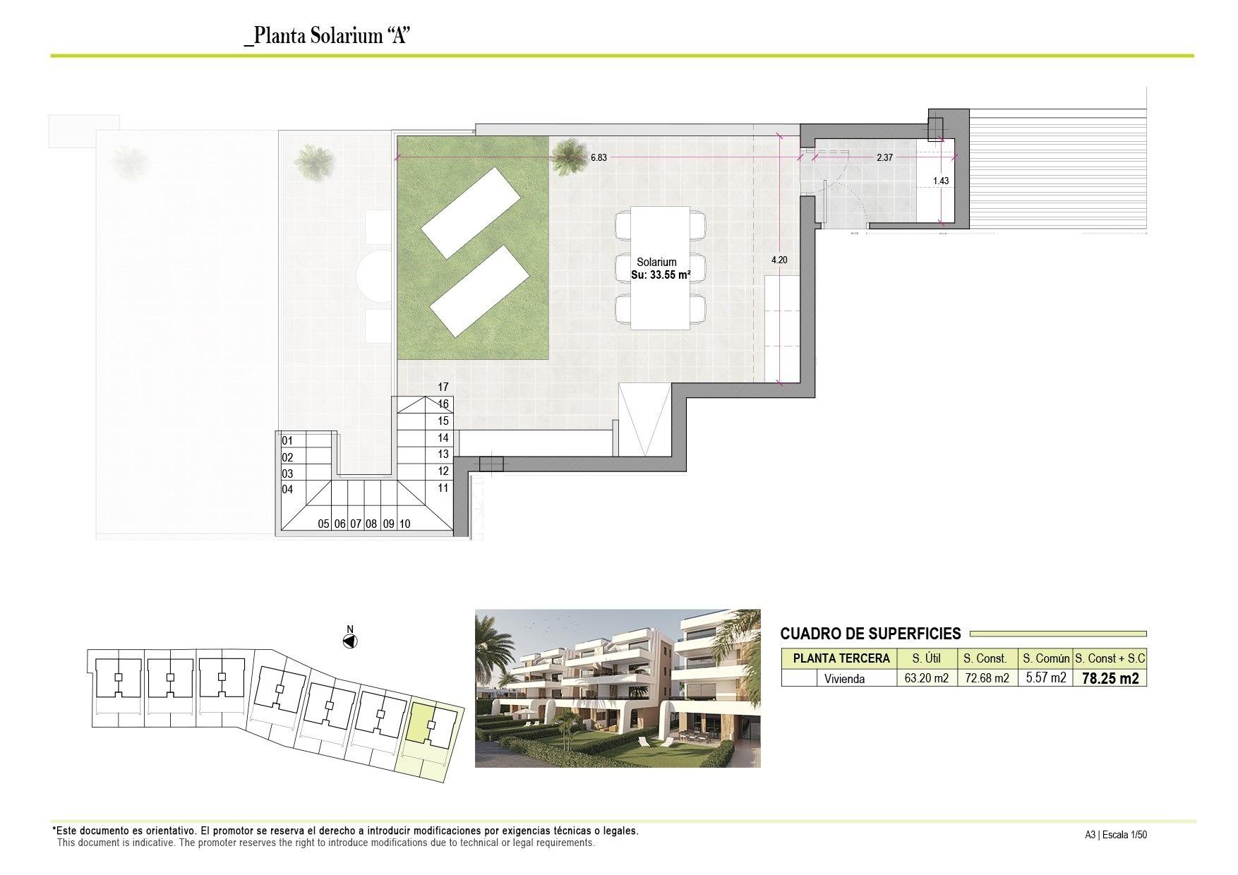Penthouse à Condado de Alhama Golf Resort, Murcia, Espagne 2 chambres, 78 m2 No. 187374