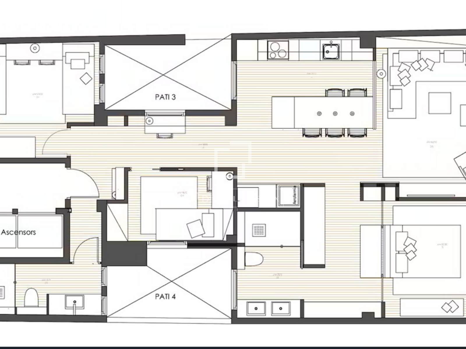 Wohnung in Barcelona, Spanien 3 Schlafzimmer, 103 m2 Nr. 150348