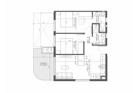Layout 2 bedrooms, 81.77 sq.m. in NAIA BLUE HORIZON in Guardamar del Segura, Spain No. 166058