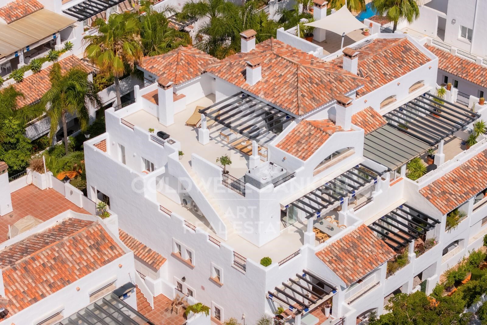 Takvåning i Marbella, Malaga, Spanien 3 sovrum, 180 kvm. Nr. 158029