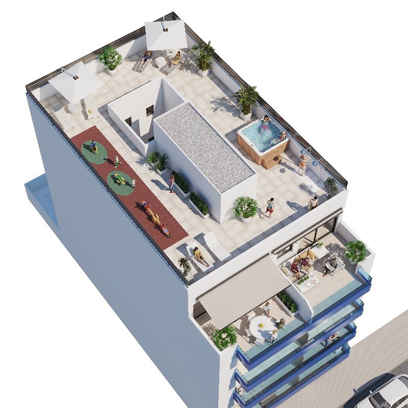 Dzīvoklis Guardamar del Segura, Alicante, Spānijā 3 istabas, 75 m2 Nr. 144849