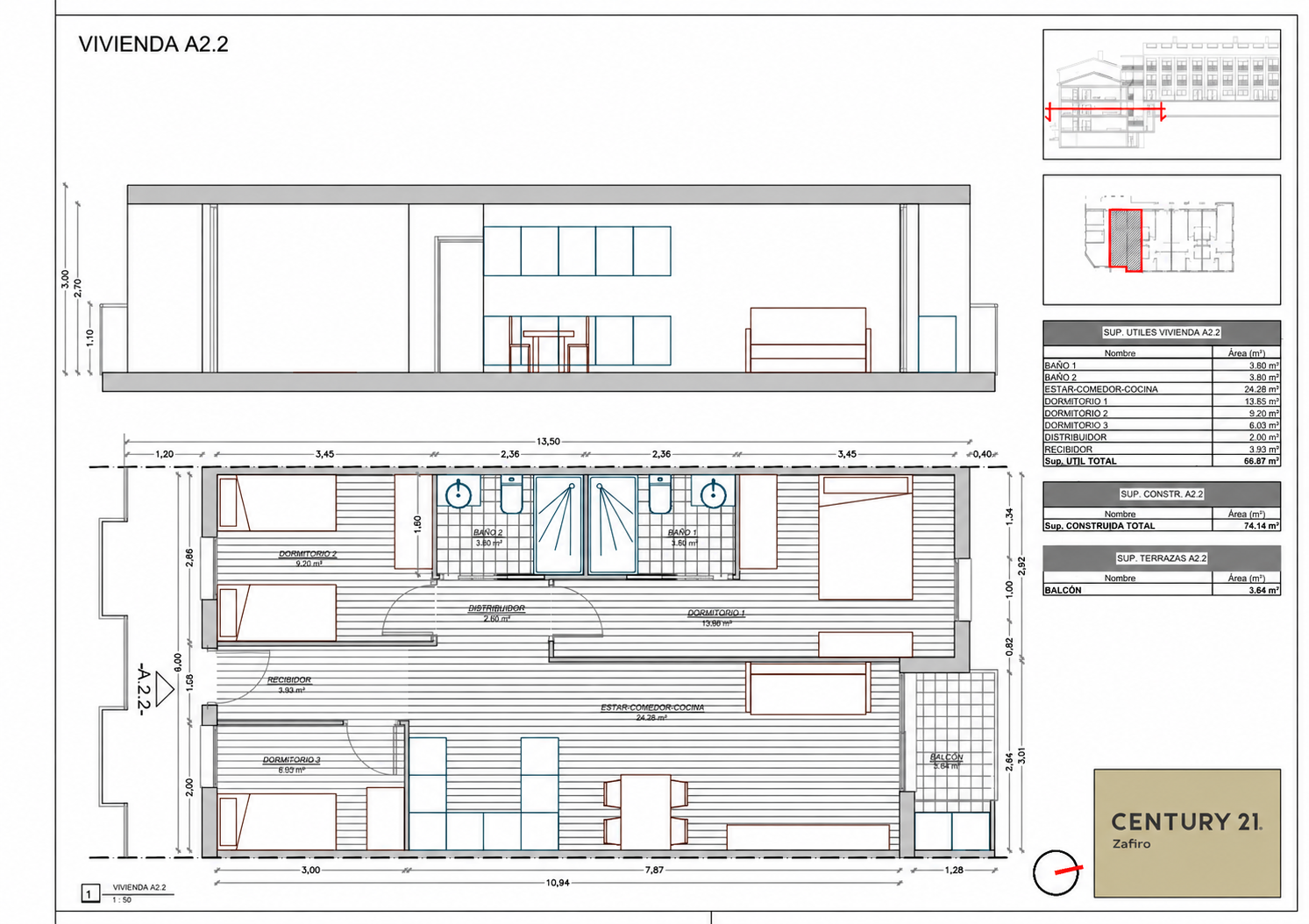 Appartamento a La Roca Del Valles, Barcelona, Spagna 3 camere da letto, 74 mq. N° 172025
