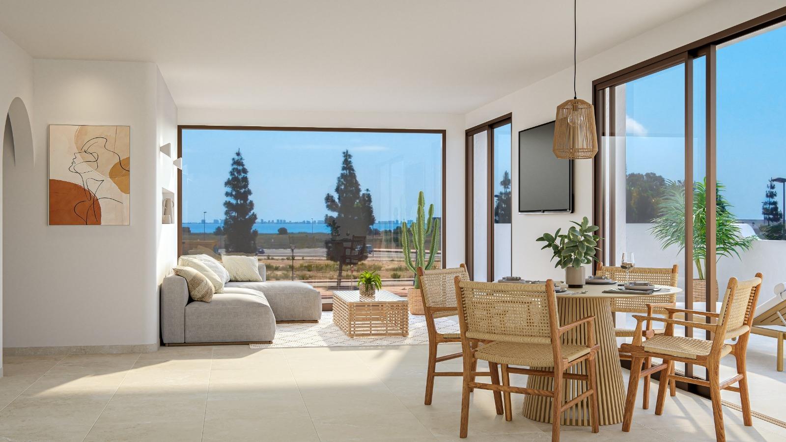 Bungalow i Los Alcazares, Murcia, Spanien 2 sovrum, 60 kvm. Nr. 165701
