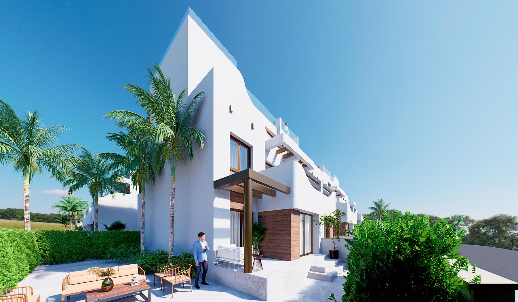 Bungalowi Pilar de la Horadada, Alicante, Espanja 2 makuuhuonetta, 46 m2 No. 112295