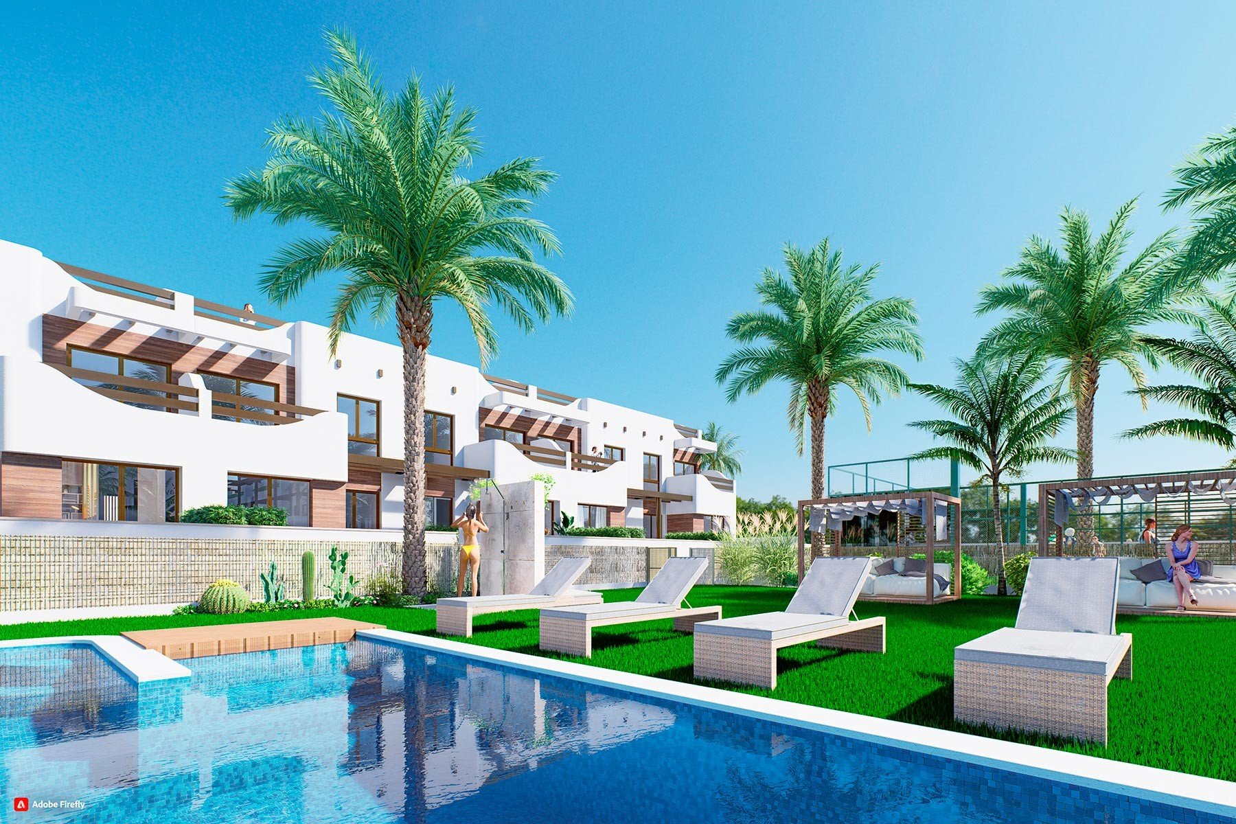 Bungalowi Pilar de la Horadada, Alicante, Espanja 2 makuuhuonetta, 46 m2 No. 112295