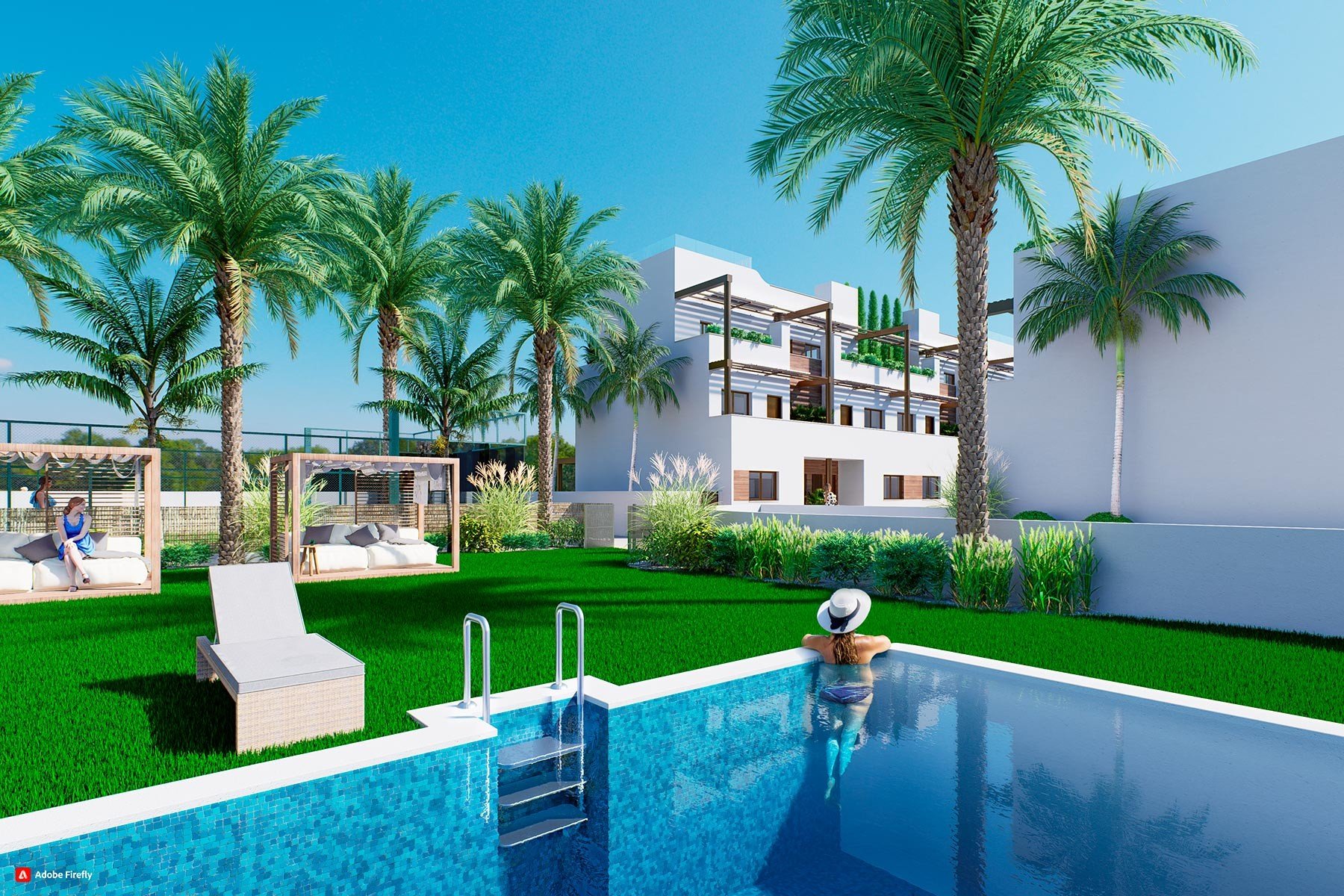 Bungalowi Pilar de la Horadada, Alicante, Espanja 2 makuuhuonetta, 46 m2 No. 112295