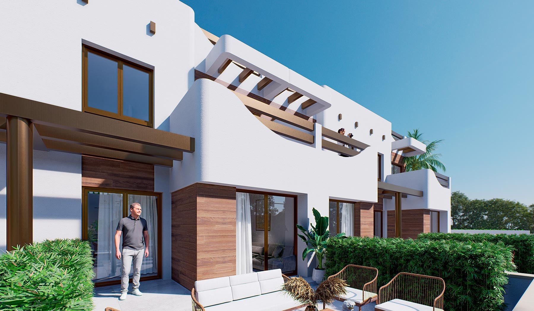 Bungalowi Pilar de la Horadada, Alicante, Espanja 2 makuuhuonetta, 46 m2 No. 112295