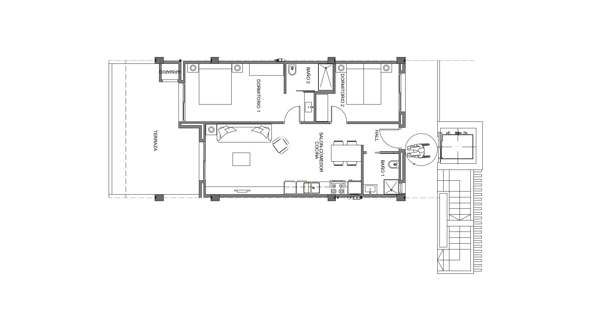 Wohnung in OASIS LAGUNA 3, Guardamar del Segura, Alicante, Spanien 2 Schlafzimmer, 86.4 m2 Nr. 164822