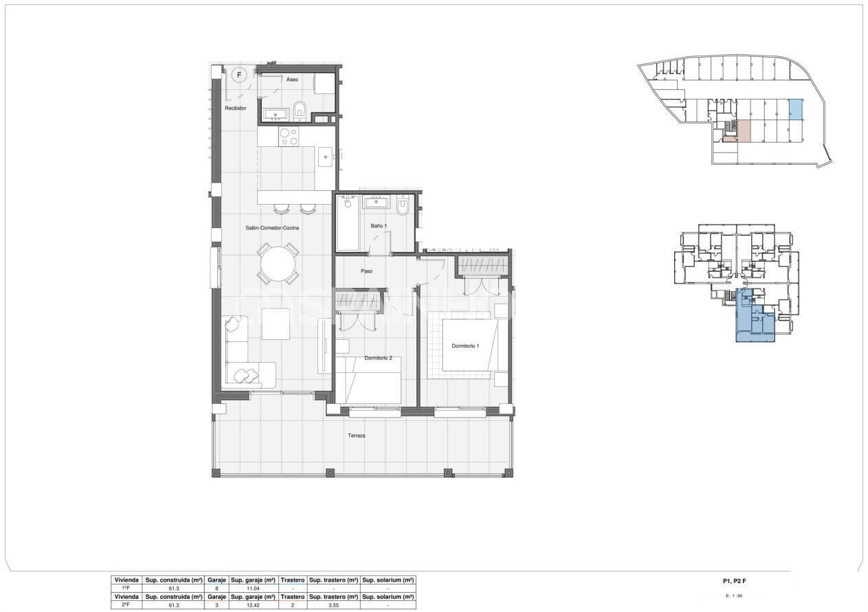 Penthouse w Bigastro, Alicante, Hiszpania 2 sypialnie, 61 mkw. nr 148732