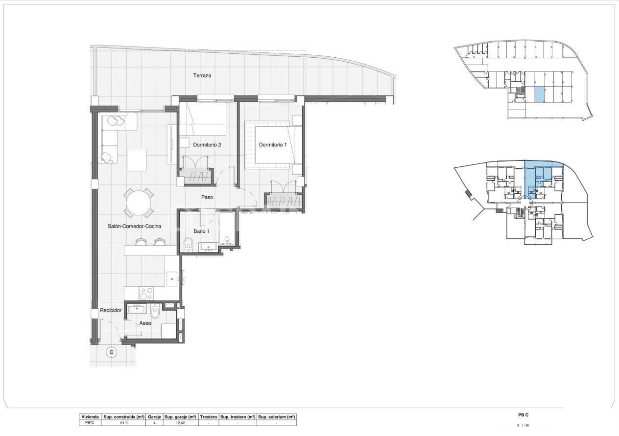 Penthouse w Bigastro, Alicante, Hiszpania 2 sypialnie, 61 mkw. nr 148732