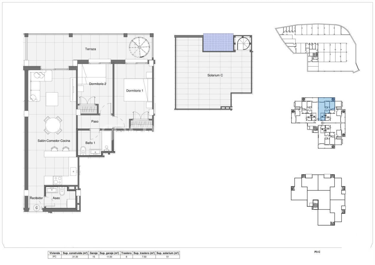 Penthouse w Bigastro, Alicante, Hiszpania 2 sypialnie, 61 mkw. nr 148732