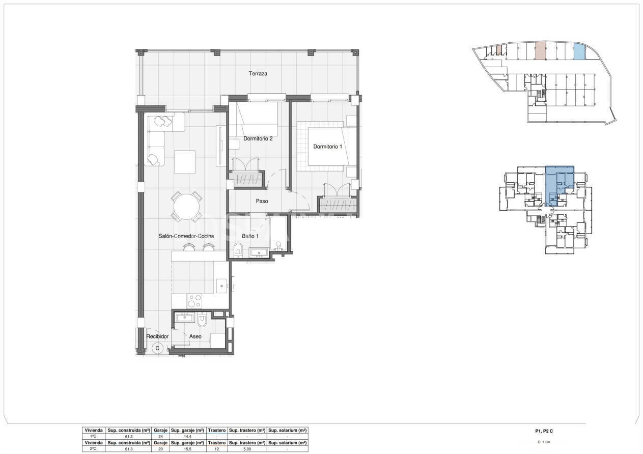 Penthouse w Bigastro, Alicante, Hiszpania 2 sypialnie, 61 mkw. nr 148732