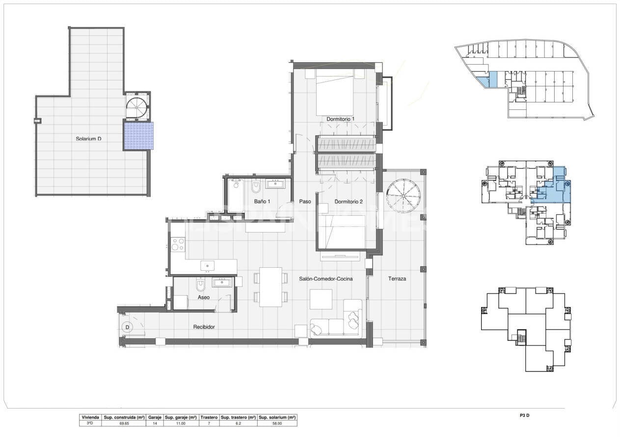 Penthouse w Bigastro, Alicante, Hiszpania 2 sypialnie, 61 mkw. nr 148732