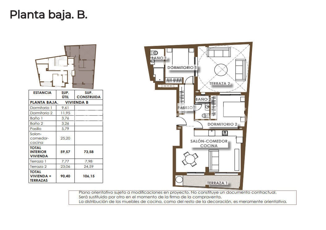 Huoneisto Torrevieja, Alicante, Espanja 1 makuuhuone, 38 m2 No. 148735