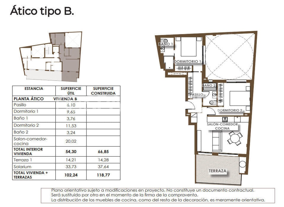 Huoneisto Torrevieja, Alicante, Espanja 1 makuuhuone, 38 m2 No. 148735