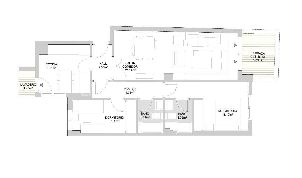 Apartment in Mijas, Malaga, Spain 2 bedrooms, 73 sq.m. No. 181382