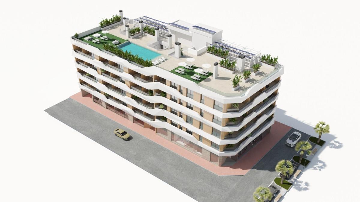 Lägenhet i Guardamar del Segura, Alicante, Spanien 2 sovrum, 79 kvm. Nr. 100506