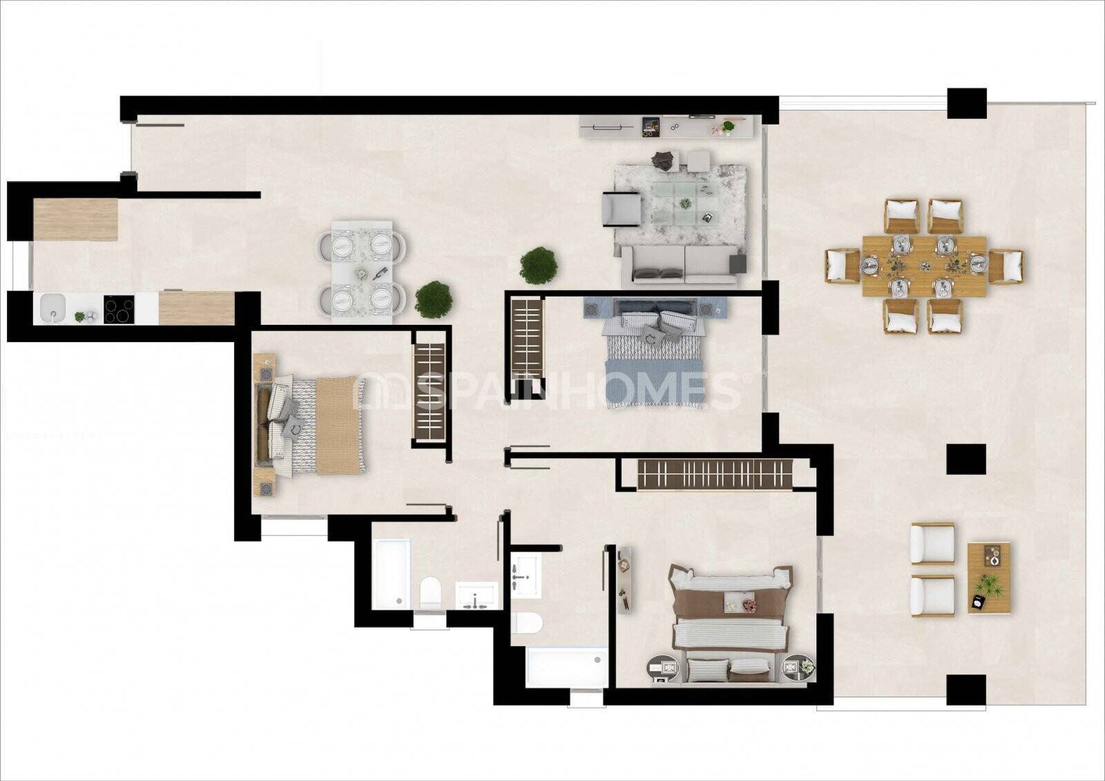 Appartamento a Estepona, Malaga, Spagna 2 camere da letto, 90 mq. N° 91759