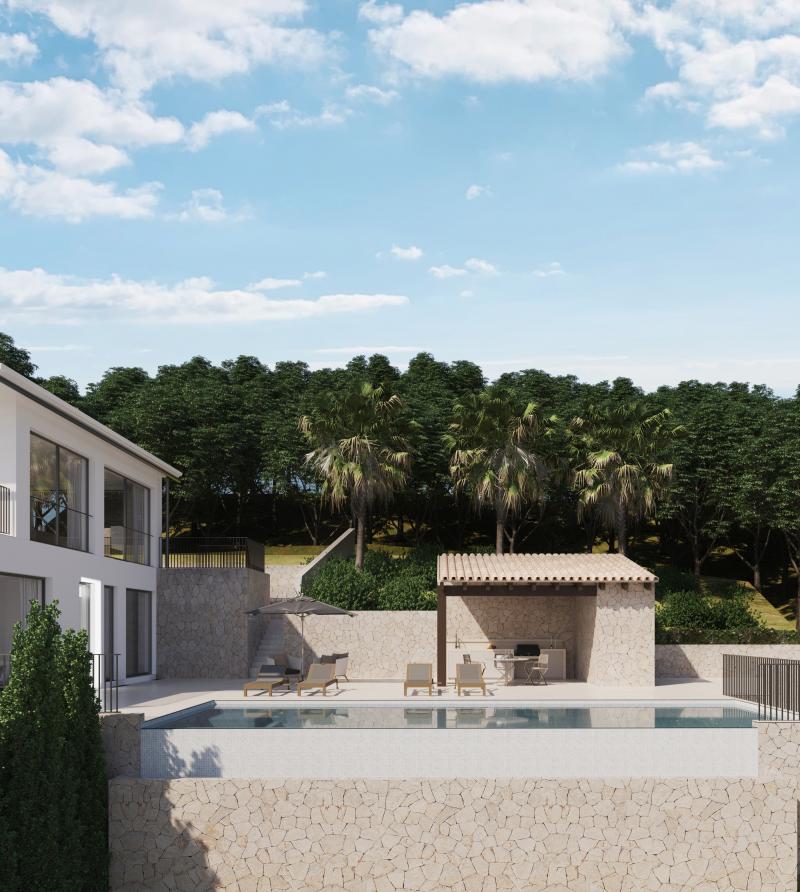 Villa in Puigpunyent, Mallorca, Spanien 4 Schlafzimmer,  Nr. 103190
