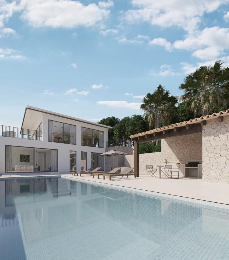 Villa in Puigpunyent, Mallorca, Spanien 4 Schlafzimmer,  Nr. 103190