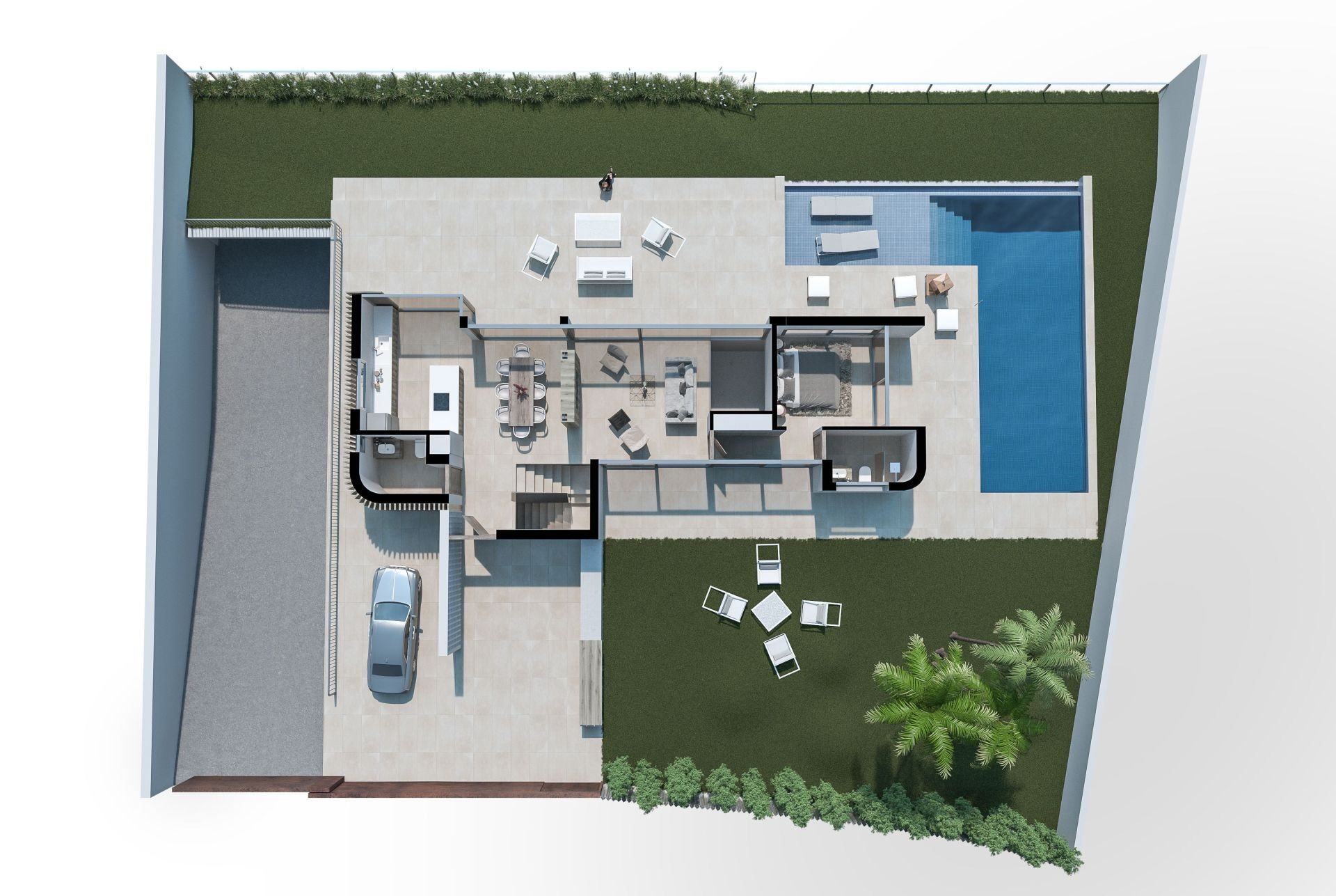 Huvila Finestrat, Alicante, Espanja 4 makuuhuonetta, 260 m2 No. 95775