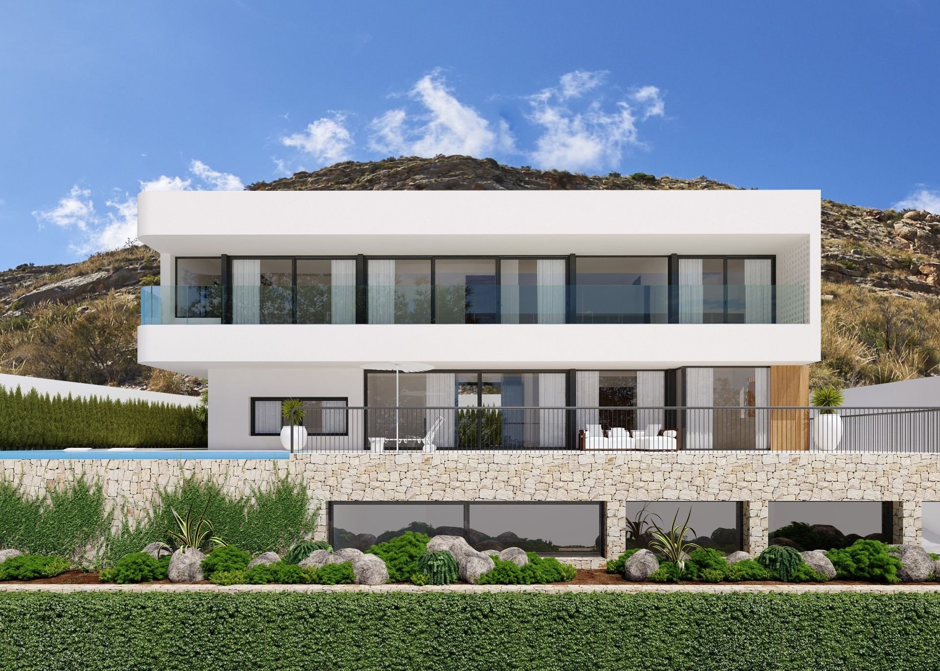 Huvila Finestrat, Alicante, Espanja 4 makuuhuonetta, 260 m2 No. 95775