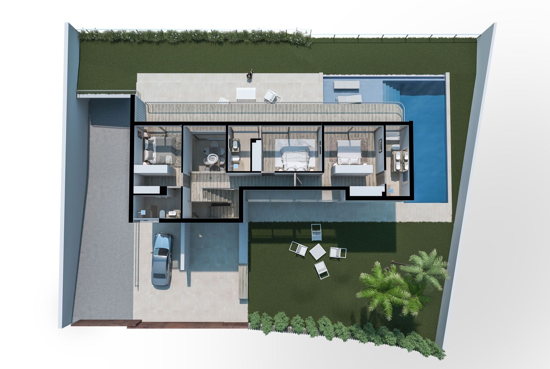 Huvila Finestrat, Alicante, Espanja 4 makuuhuonetta, 260 m2 No. 95775