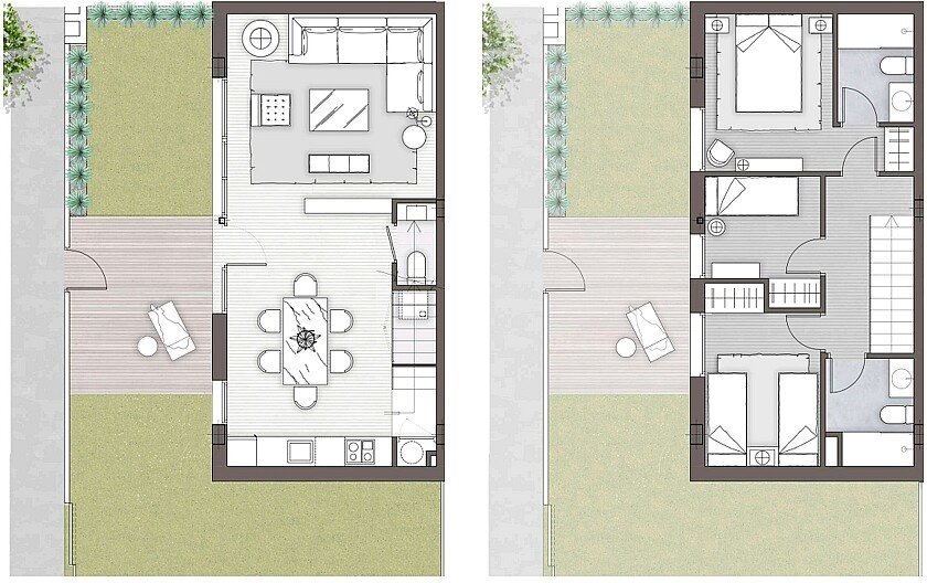 Kaupunkipientalo Pilar de la Horadada, Alicante, Espanja 2 makuuhuonetta, 90 m2 No. 103673