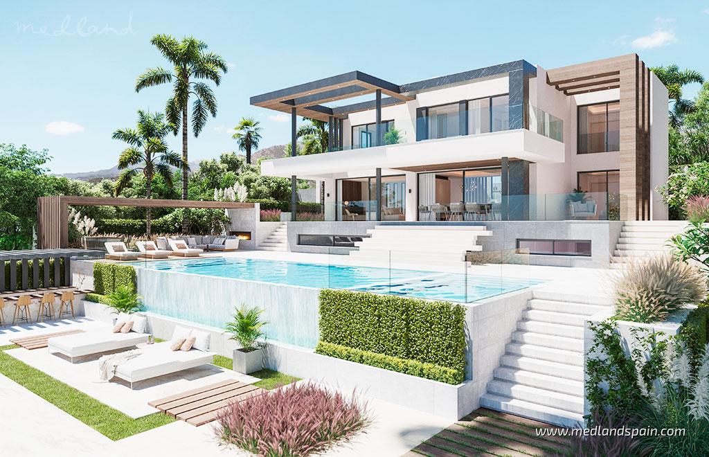 Villa i Mijas Costa, Malaga, Spanien 4 sovrum, 399 kvm. Nr. 52900