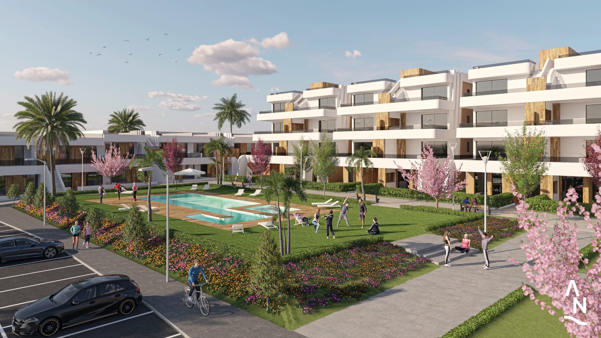 Lägenhet i Alhama Nature Resort, Alhama de Murcia, Murcia, Spanien 2 sovrum, 88.39 kvm. Nr. 91208